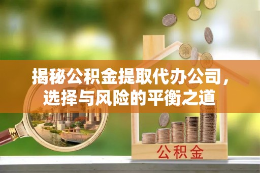 堆龙德庆揭秘公积金提取代办公司，选择与风险的平衡之道