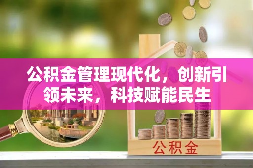 堆龙德庆公积金管理现代化，创新引领未来，科技赋能民生