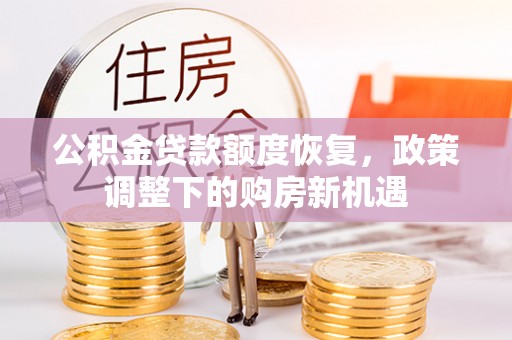 堆龙德庆公积金贷款额度恢复，政策调整下的购房新机遇